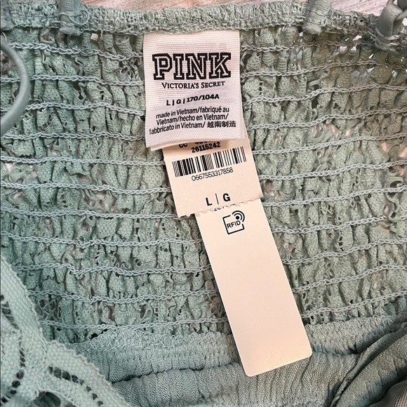 PINK Victoria's Secret Wintergreen Crochet Dress Size Large - Picture 7 of 10